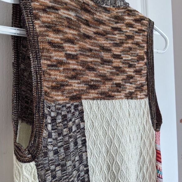 DESIGUAL Mencia Sleeveless Cardigan Vest Multi Color Size XS @O - Picture 9 of 11